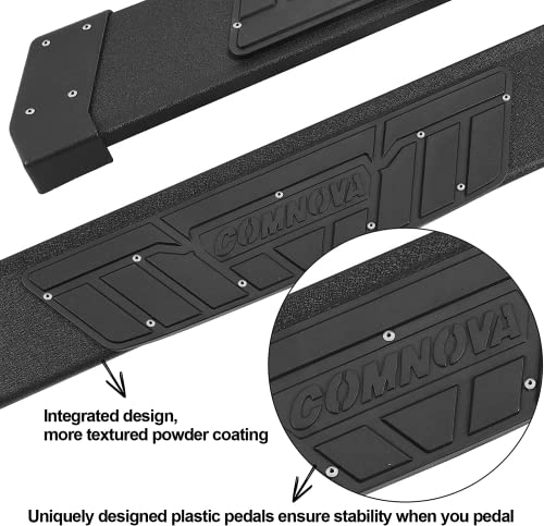 COMNOVA 6.5 Inches Aluminum Running Boards  Compatible with 2004-2014 Ford F150 Crew Cab(4 Full-Size Doors) K65 Style. - COMNOVA AUTOPART