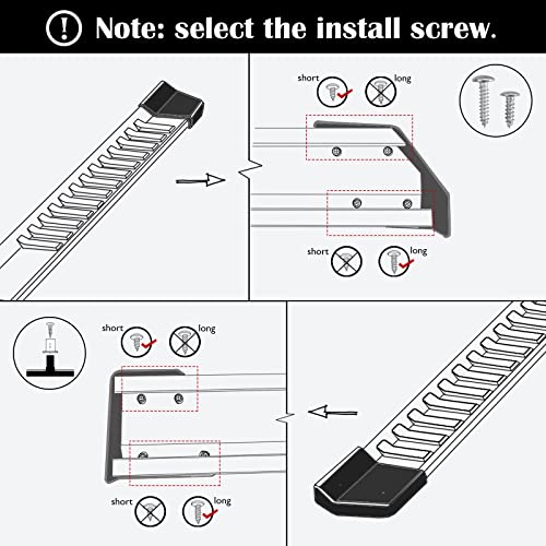 Running Boards for 15-24 Ford F150 Crew Cab(4 Full Size Doors) Side Steps V6 Style.- COMNOVA AUTOPART